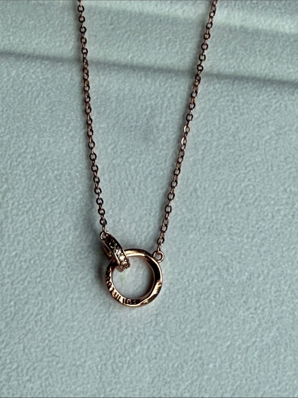 Rose Gold “fall in love” Pendant Necklace